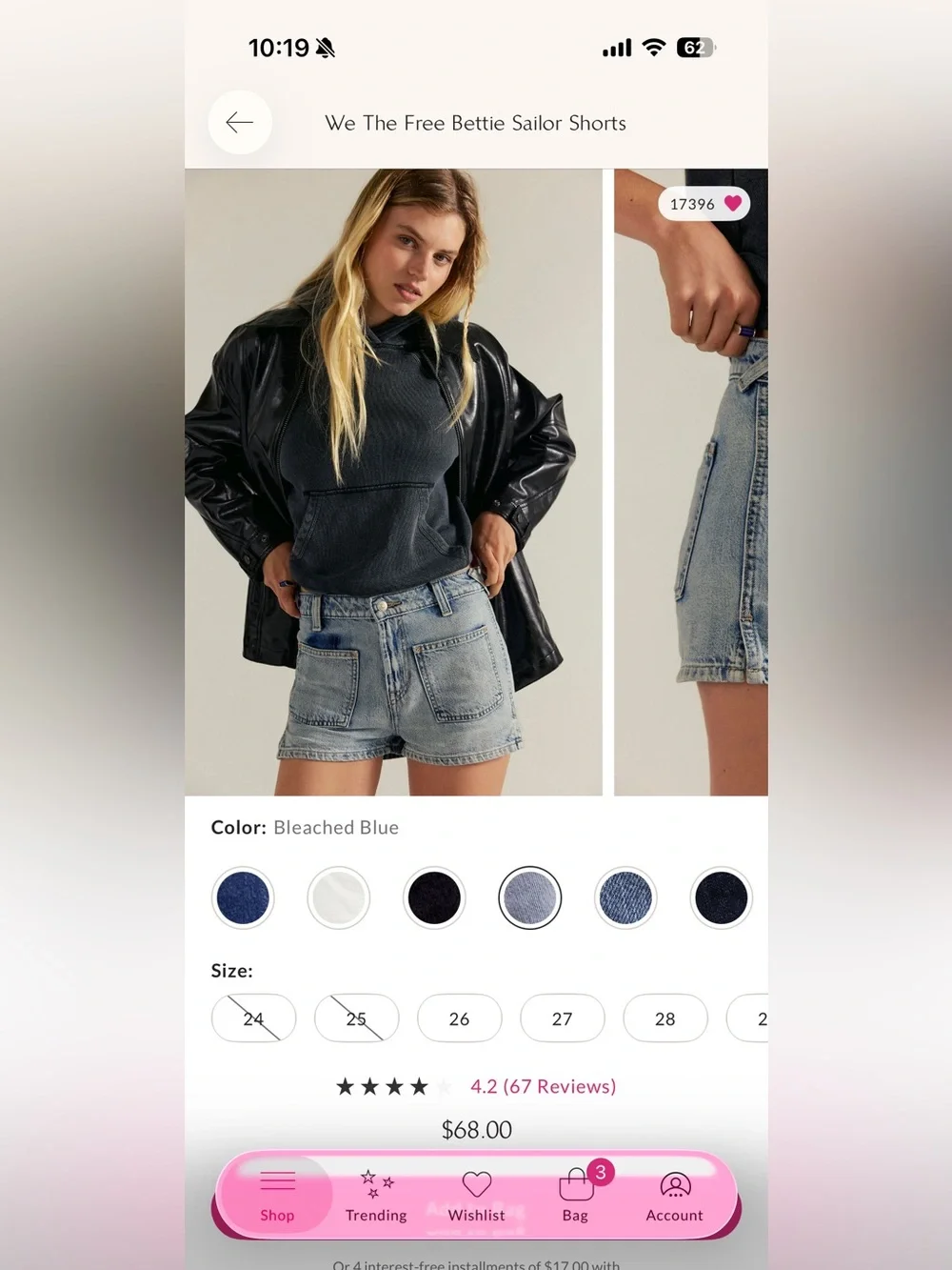 Free People Denim Shorts